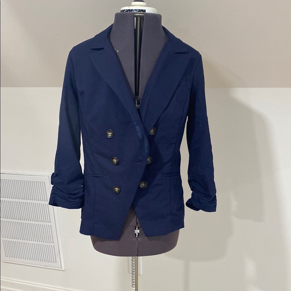 Charlotte Russe Navy Tailored Blazer